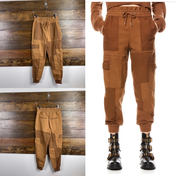 Alice + Olivia Pants - Alice + Olivia Tribeca Patchwork Jogger Pants In Carmel New